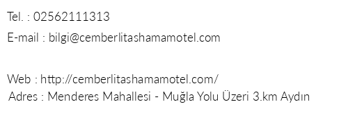 emberlita Hotel & Hamam telefon numaralar, faks, e-mail, posta adresi ve iletiim bilgileri